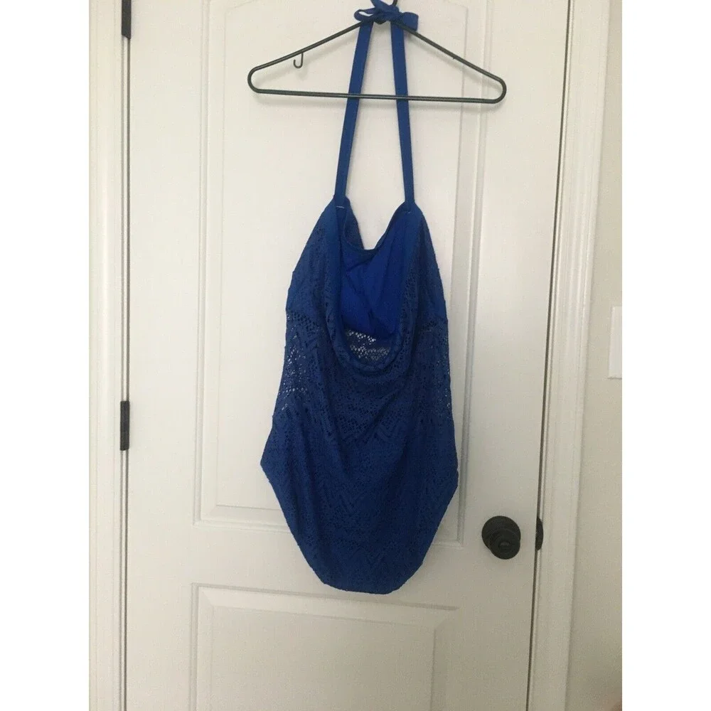 Tinibikini Women's Halter SwimSuit 1-Piece Size Unknown Blue